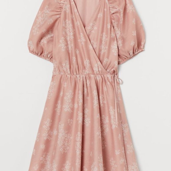 h&m organza dress Dark red Bow-Detail Organza Dress for kids